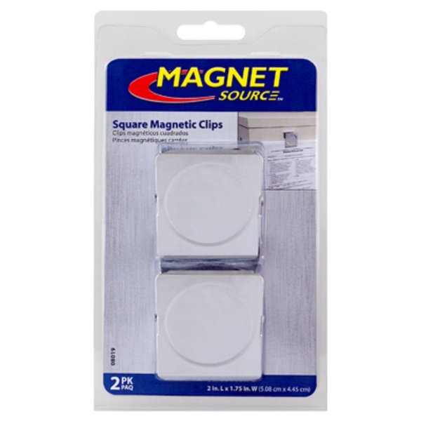 Master Magnetics 2Pc Lg Mtl Magnet Clip 08019